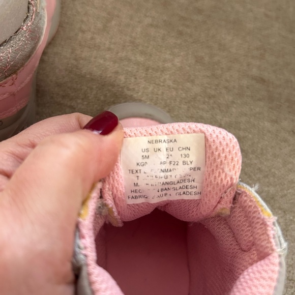 Stride Rite Pink and Gray Kids Boots - Picture 4 of 4